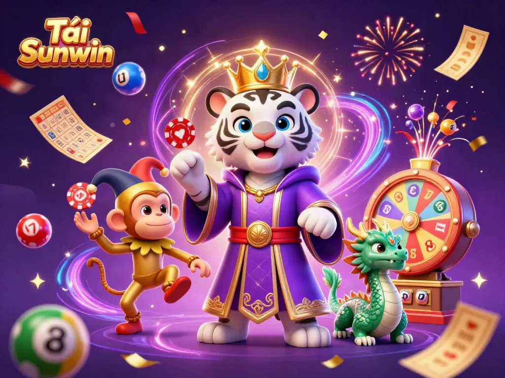Tải Sunwin to experience vibrant casino adventures with the playful characters and exciting game elements.